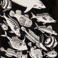 FRIGHTENED FISH - 16x11cm - 2026 - $700