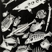HUNGRY REEF SHARK - 16x11cm - 2026 - $700