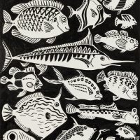 RIGHT FIN FISH- 16x11cm - 2026 - $700